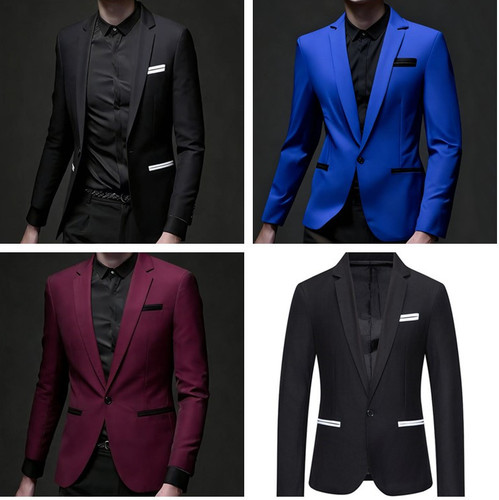Blazer uomo casual tuta giacca - blazer,