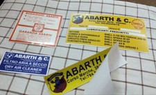 ADESIVI VETROFANIE FIAT 595 695 SS A112 ABARTH 600 850 1000 TC RITMO MOTORE 127