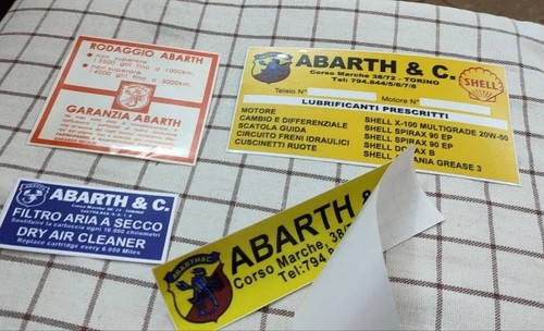 Adesivi vetrofanie fiat 595 - adesivi,