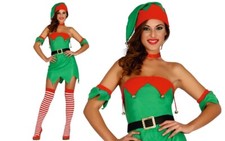 Costume da elfo donna elfa
