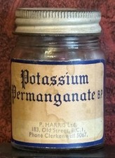 Vintage Potassium Permanganate BP Apothecary-pharmaceutical Supplies
