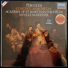 DECCA vinyl LP Academy of St. Martin in the Fields MARRINER concerti PERGOLESI