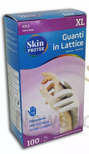 1000 pezzi guanti lattice - pezzi, in