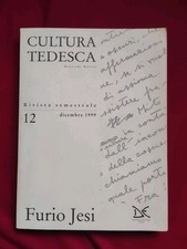 Cultura tedesca. Vol. 12 Furio Jesi LIBRO di  Freschi M. (cur.) Donzelli Raro