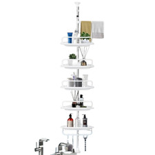 Mensola Doccia Angolare Telescopica 100–310 cm - 4 ripiani
