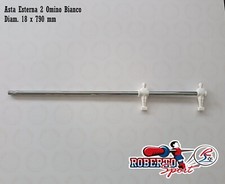 ASTA ESTERNA PER CALCIO BALILLA 2 OMINO BIANCO DIAM. 18 X 790 MM ROBERTO SPORT