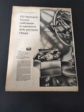 1956 OMEGA CONSTELLATION DE LUXE CRONO ORO OROLOGIO WATCH PUB VINTAGE AD