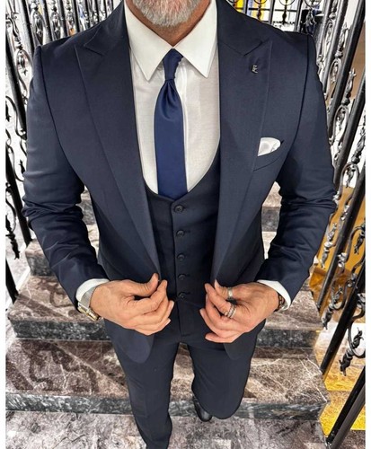 Abito uomo blu scuro con - -,
