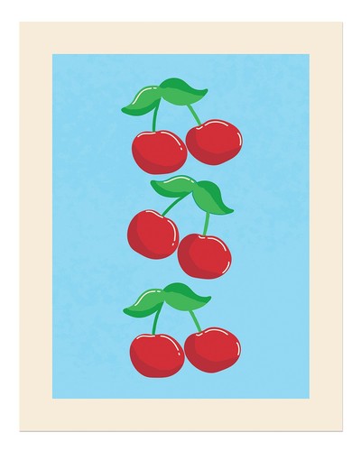 Poster ciliegio vibrante - poster, in