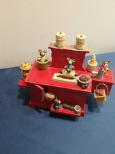 Carillon In Legno Cucina Giocattolo Con Orsetto Animato