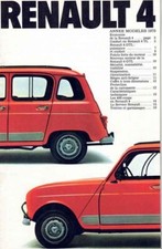 Catalogue Brochure RENAULT 4