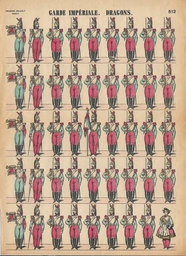 Stampa antica soldatini - antica,