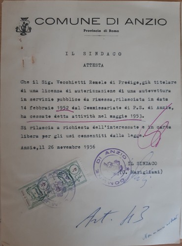 1956 servizio taxi auto - 1956,