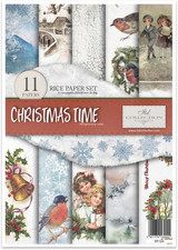 Carta Di Riso, Christmas Time, 29.7 X 21 Cm