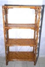 Libreria vintage bamboo 4 ripiani perfetta 150 cm scaffale etnico scaffalatura