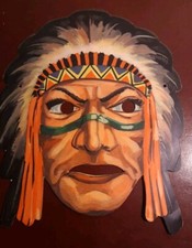 Vintage MASCHERA DI CARNEVALE in Cartoncino anni  '60   da Collezione soggetto 5