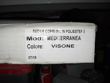 Sedile copri wc in poliestere mod.MEDITERRANEA COLORE VISONE