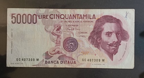 Italia banconota 50000 lire - lire,