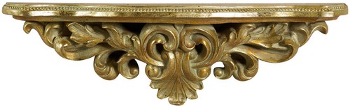 Mensola parete legno foglia - mensola,