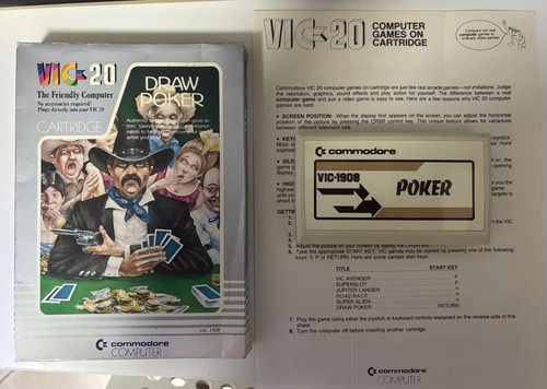 Commodore vic20 draw poker - commodore,