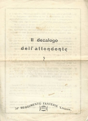 Decalogo dell attendente - il,