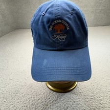 Cappello Kiawah Island berretto cinturino posteriore blu logo golf davanti taglio classico golf oceano