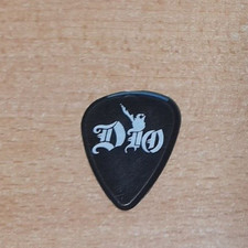 DIO Logo Jeff Pilson Signature Old Concert Tour RaRe GUITAR PICK 80's Dokken #2