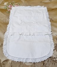 Set biancheria da letto neonato con volant sangallo cotone 100%