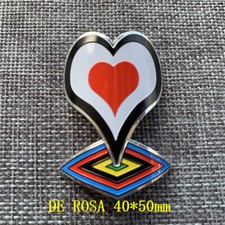 DE Rose Metal Bike Head Badge