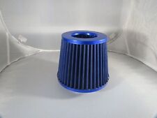 FILTRO ARIA SPORTIVO ASPIRAZIONE TUNING UNIVERSALE CONICO BICONICO AUTO BLU