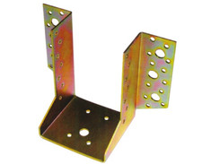 PIASTRA SUPPORTO - 4 SUPPORTI APERTI PER TRAVI IN ACCIAIO TROPICALIZZATO