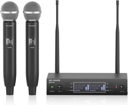 Microfono wireless doppio - microfono, a