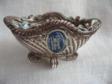 Cestino ovale con fiori - cestino,