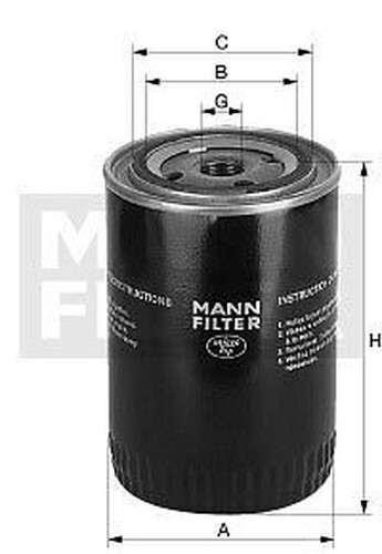 Filtro olio mann - mann, filter