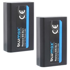2x Blumax batteria per Nikon