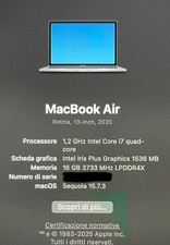 MACBOOK AIR 13-INCH 2020 CON