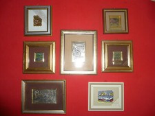 Lotto 7 quadretti serigrafia