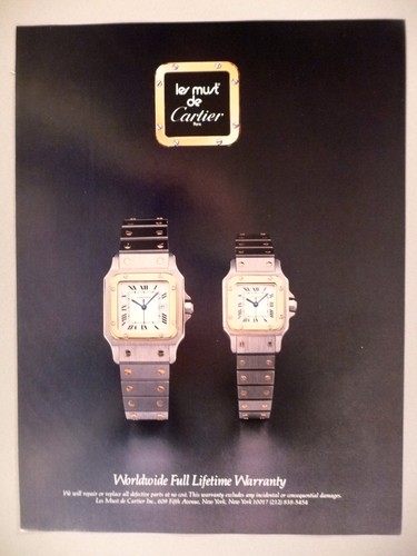 Orologio cartier print - orologio, ad