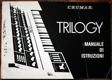 Crumar Trilogy Manuale Utente Owner's Manual Originale Ottime condizioni