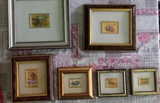 6 quadretti foglia d'oro 23 kt