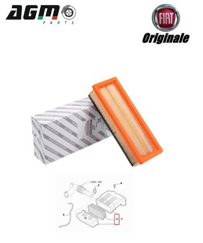 Filtro aria originale fiat - filtro,