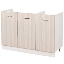 Mobile Sottolavello Cucina Componibile Mobiletto in Legno Colore Olmo con 3 Ante