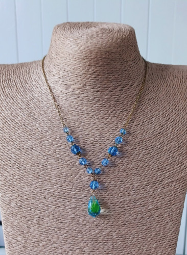 Collana art decò cristallo - art,