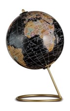 Mappamondo design nero con