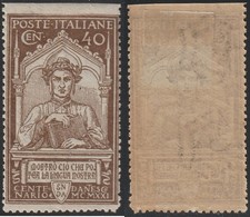 1921 VI Centenario di Dante