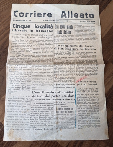 Ww2 corriere alleato - ww2, 1944