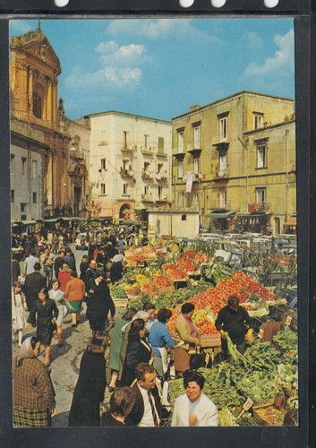 Cartolina napoli mercato - mercato, a