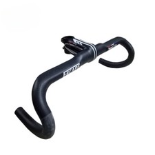 Manubrio integrato ultraleggero bici da strada in carbonio drop bar con stelo