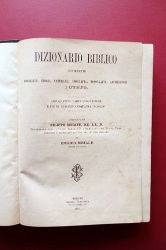 Dizionario biblico compilato - dizionario,