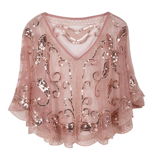 Scialle paillettes anni 20 - scialle,